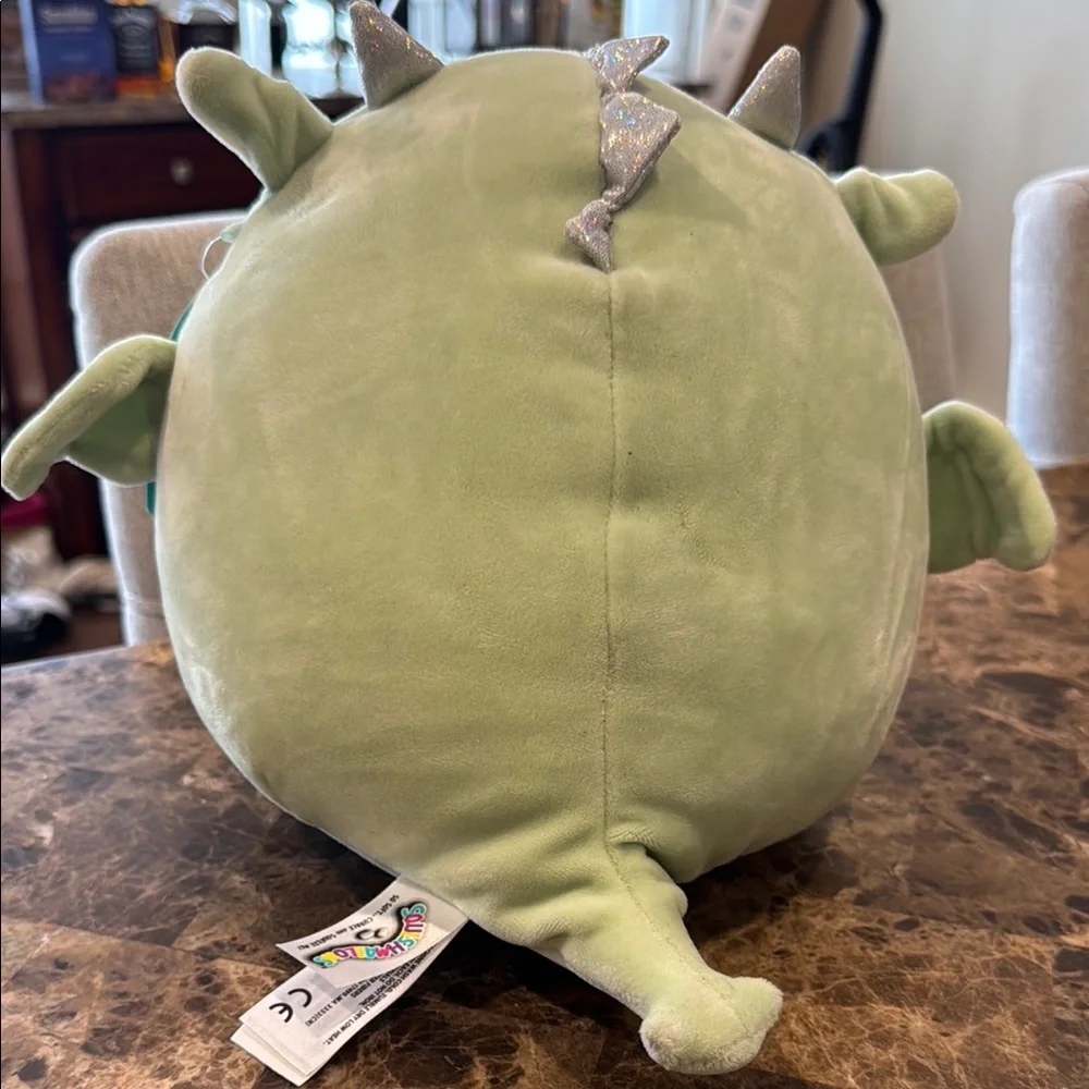 Squishmallows Green and Cream Plush Toy Drew the Dragon